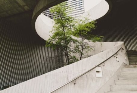 Eco Business - architectural photography of concrete stair